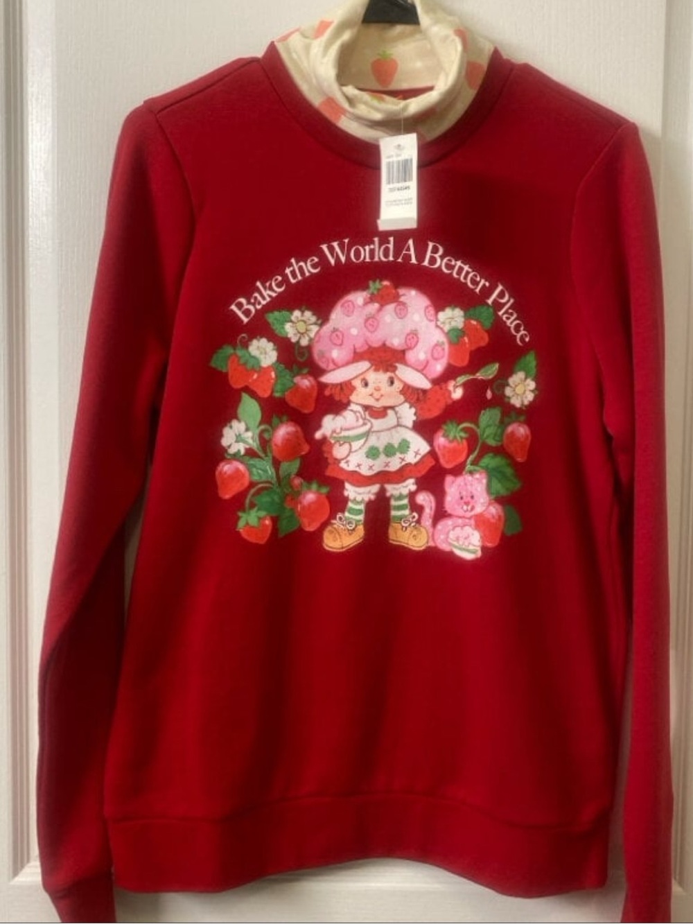 Box Lunch Strawberry Character Red Sweatshirt